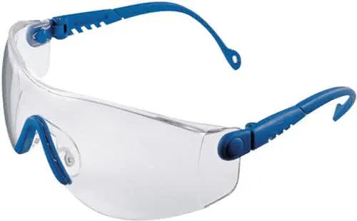 Schutzbrille Op-Tema EN 166-1FT Bügel bl au,Scheibe klar PC HONEYWELL