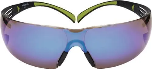 Schutzbrille SecureFit-SF400 EN 166,EN 1 72 Bügel schwarz grün,Scheiben blau PC