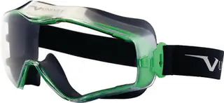 Vollsichtbrille 6x3 EN 166,EN 170 Rahmen gunmetallic/grün,Scheibe klar PC UNIVET – Bild 2