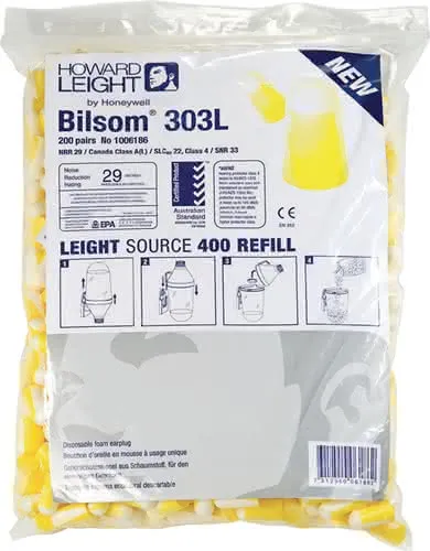 Gehörschutzstöpsel Bilsom 303L EN 352-2 SNR 32 dB Nachfüllpack 200 PA/Pack,Gr.L