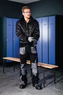 Schutzbrille Daylight Flex EN 166 Bügel grau/dunkelblau,Scheibe klar PC PROMAT – Bild 3