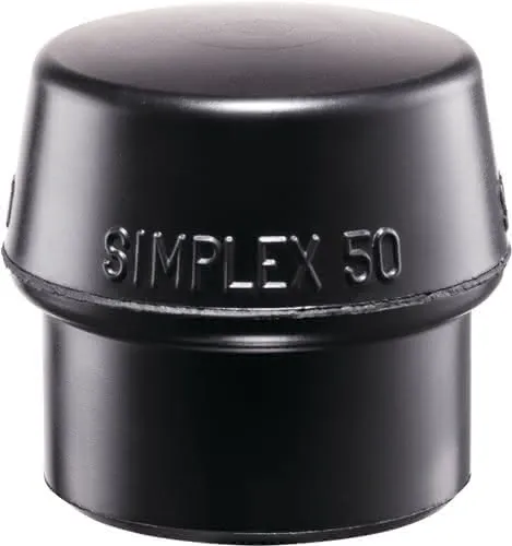 Schonhammerkopf SIMPLEX Kopf-Ø 30mm Gum.schwarz mittelh.HALDER