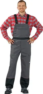 Schweißerschutzlatzhose Weld Shield Gr.4 8 grau/schwarz