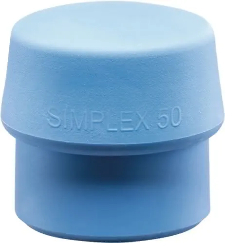 Schonhammerkopf SIMPLEX Kopf-Ø 50mm TPE-soft blau weich HALDER