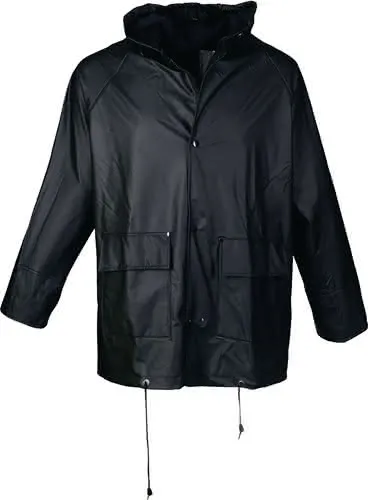 PU Regenschutzjacke Gr.L schwarz ASATEX 100%PES