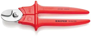 Kabelschere L.230mm Kopf pol.VDE Ku.umspritzt KNIPEX