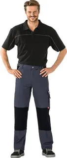Bundhose Canvas 320 Gr.48 grau/schwarz P LANAM