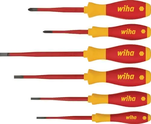 Schraubendrehersatz 3201 K6 6-tlg.Schlitz/PH slim fix VDE WIHA