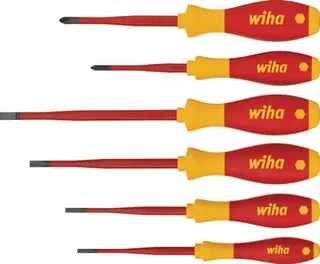 Schraubendrehersatz 3201 K6 6-tlg.Schlitz/PH slim fix VDE WIHA