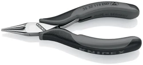Elektronikgreifzange Gesamt-L.115mm ESD flachbreite Backen spiegelpol.Form 3