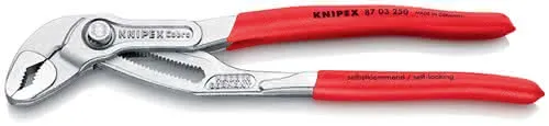 Wasserpumpenzange Cobra® L.250mm Spann-W.46mm verchr.Ku.-Überzug KNIPEX