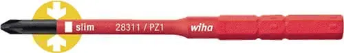 Wechselkl.SlimBit electric PZD 1x75mm VDE isol.WIHA