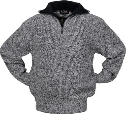 Pullover Gr.M schwarz/weiß-meliert PES