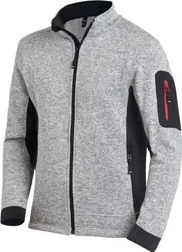 Strick-Fleecejacke CHRISTOPH Gr.XL grau/ schwarz FHB