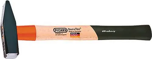 Schlosserhammer SecuTec® Nr.12 200g Stiel-L.280mm Hickory PICARD