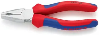 Kombizange L.160mm verchr.Mehrkomp.-Hülle KNIPEX