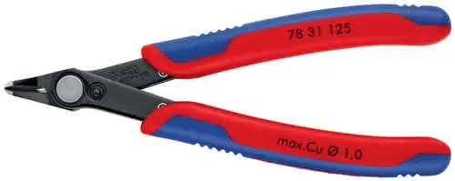 Elektronikseitenschneider Super-Knips® L.125mm Form 3 Facette nein brün.KNIPEX