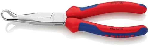 Mechanikerzange L.200mm Form 9 45Grad gew.Mehrkomp.-Hülle verchr.KNIPEX