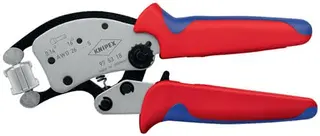Crimpzange Twistor16 Gesamt-L.200mm 0,14-16 mm² brün.Mehrkomp.-Hüllen KNIPEX