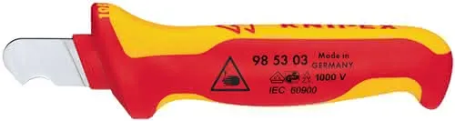 Abmantelungsmesser L.155mm Klingen-L.28mm VDE Mehrkomponentengriff