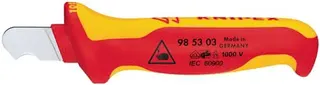 Abmantelungsmesser L.155mm Klingen-L.28mm VDE Mehrkomponentengriff