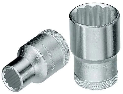 Steckschlüsseleinsatz D 19 1/2 Zoll 12-kant SW 36mm L.44,5mm GEDORE