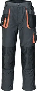 Herrenhose Gr.48 dunkelgrau/schwarz/oran ge TERRATREND