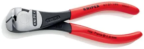 Kraftvornschneider Gesamt-L.160mm Kopf pol.Ku.-Überzug KNIPEX