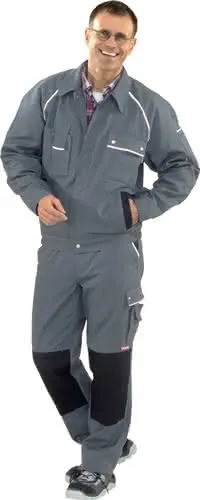 Bundjacke Canvas 320 Gr.56 grau/schwarz PLANAM