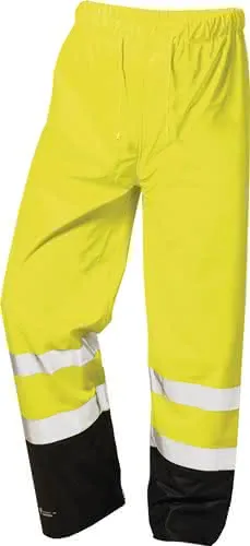 Warnschutzregenhose Dirk Gr.M gelb/schwa rz