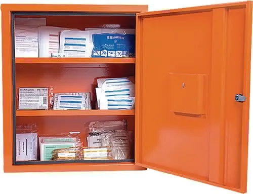 Verbandschrank EUROSAFE B490xH560xT200ca .mm orange 1-türig SÖHNGEN