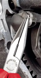 Flachrundzange L.160mm flach/rund ger.pol.Ku.-Überzug KNIPEX – Bild 4