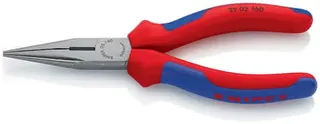 Flachrundzange L.160mm flach/rund ger.pol.Mehrkomp.-Hüllen KNIPEX – Bild 5