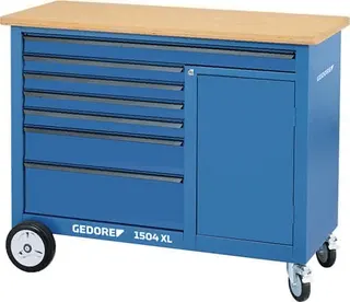 Rollwerkbank 1504 XL Außen-B1250xT550xH985mm Schubl.7 40/60kg