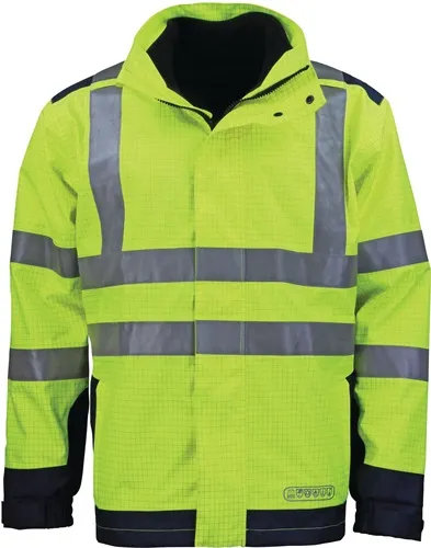 Wetter-,Flamm- u.Warnschutzjacke Gr.XL g elb/blau ASATEX