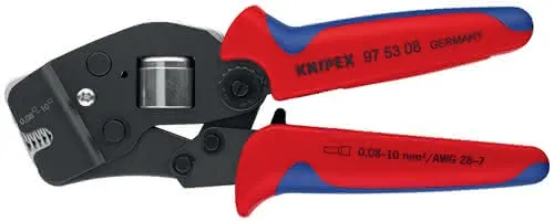 Crimpzange Gesamt-L.190mm 0,08-10,0 (AWG 28-7) mm² brün.Mehrkomp.-Hüllen KNIPEX