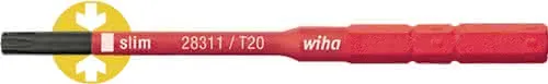 Wechselkl.SlimBit electric TORX T 20x75mm VDE isol.WIHA