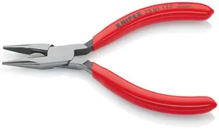 Flachrundzange L.125mm flach/rund ger.pol.Ku.-Überzug KNIPEX