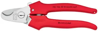 Kabelschere L.165mm Kopf pol.Ku.umspritzt KNIPEX