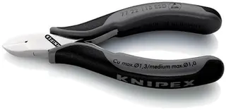 Elektronikseitenschneider L.115mm Form 2 Facette nein spiegelpol.KNIPEX