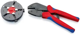 Crimpzange MultiCrimp® L.250mm 3 Wechseleinsätze KNIPEX