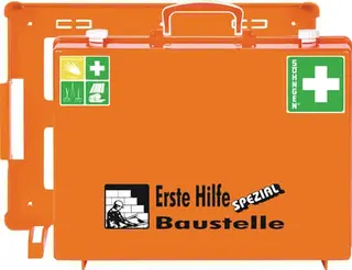Erste Hilfe Koffer Beruf SPEZIAL Baustel le B400xH300xT150ca.mm orange – Bild 3