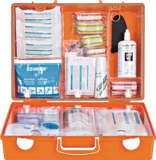 Erste Hilfe Koffer Beruf SPEZIAL Baustel le B400xH300xT150ca.mm orange – Bild 4