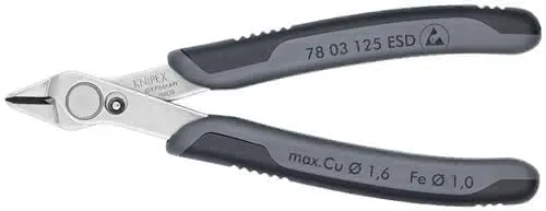 Elektronikseitenschneider Super-Knips® L.125mm Form 0 Facette nein pol.KNIPEX