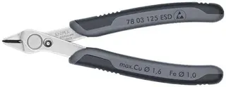 Elektronikseitenschneider Super-Knips® L.125mm Form 0 Facette nein pol.KNIPEX
