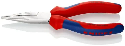 Langbeckzange Gesamt-L.160mm Form 2 Kopf verchr.lang,flach-rund Mehrkomp.-Hüllen