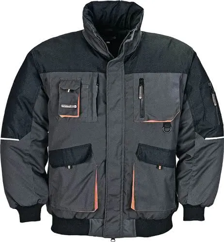 Pilotenjacke Gr.M dunkelgrau/schwarz/ora nge TERRATREND