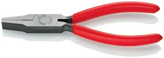Flachzange Gesamt-L.140mm Kopf pol.schwarz atram.Ku.-Überzug KNIPEX