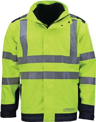 Wetter-,Flamm- u.Warnschutzjacke Gr.L ge lb/blau ASATEX