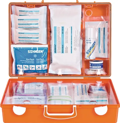 Erste Hilfe Koffer Beruf SPEZIAL Verwalt ung B400xH300xT150ca.mm orange SÖHNGEN
